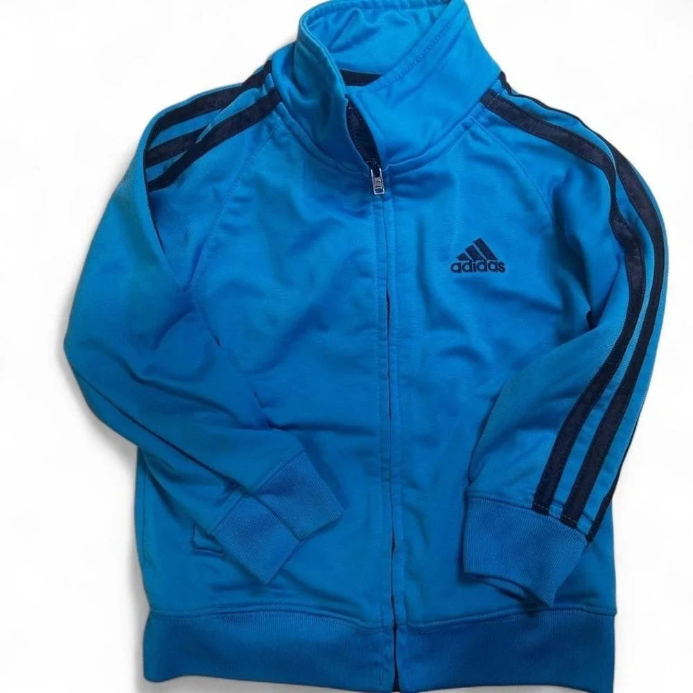 Blue‎ Adidas track suit jacket size 3T EUC